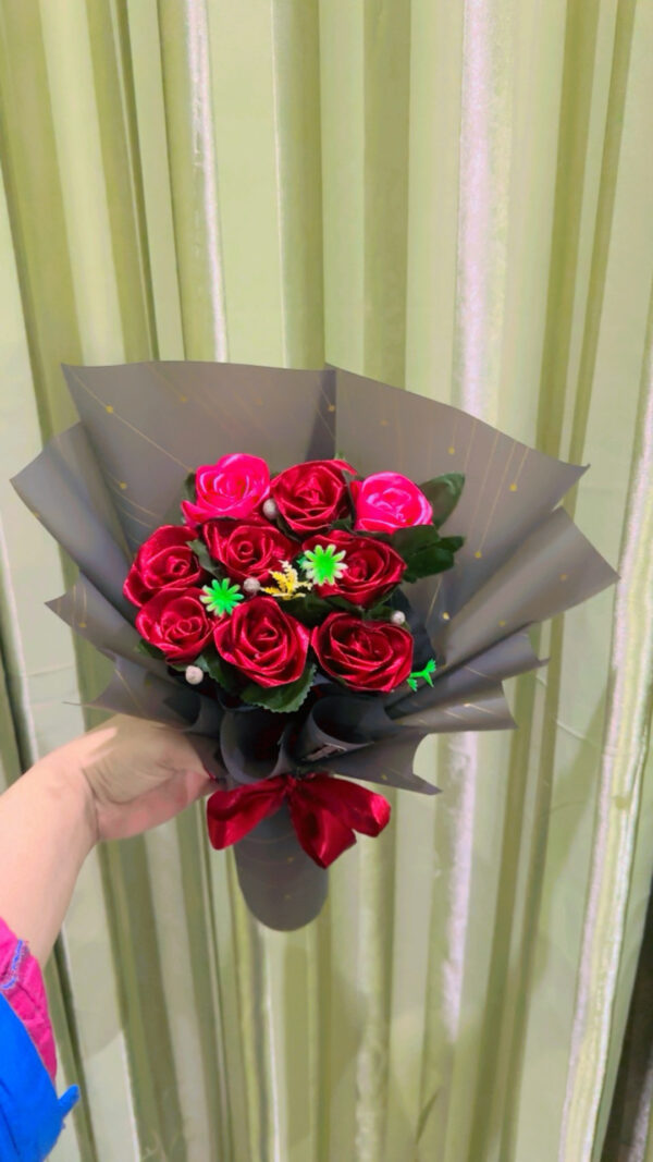 Ribbon Flower Bouquet/Flower for couple/Bouquet for valentine's/for birthdays/and for special events